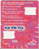 bnk card Romania - Alo Mobil Rom - suport SIM - RO-DIA-ALO-GSM-0001H