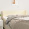 vidaXL Tăblie de pat cu aripioare crem 147x23x78/88 cm piele ecologică 3116956