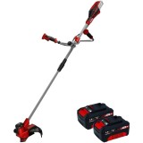 Einhell AGILLO 18/200 PXC + Twinpack - Motocoasa 200 mm cutit metalic cu 3 lame + Set 2 acumulatori Li-Ion 18 V 4 Ah