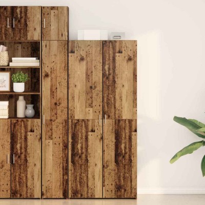 vidaXL Bufet Lemn vechi 40 x 42.5 x 185 cm Lemn compozit foto