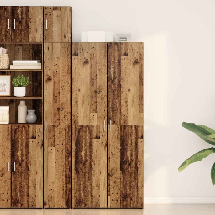 vidaXL Bufet Lemn vechi 40 x 42.5 x 185 cm Lemn compozit