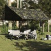 VidaXL Prelată de camping, camuflaj, 438x376x212 cm, impermeabilă