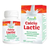 Cumpara ieftin Calciu lactic, 50 comprimate, Naturalis