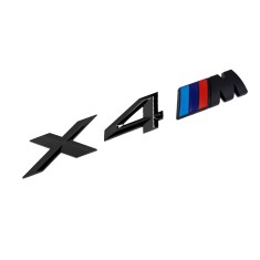 Emblema X4M negru ,spate portbagaj BMW