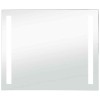 Oglinda cu LED de perete pentru baie, 80 x 60 cm
