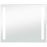 Cumpara ieftin Oglinda cu LED de perete pentru baie, 80 x 60 cm