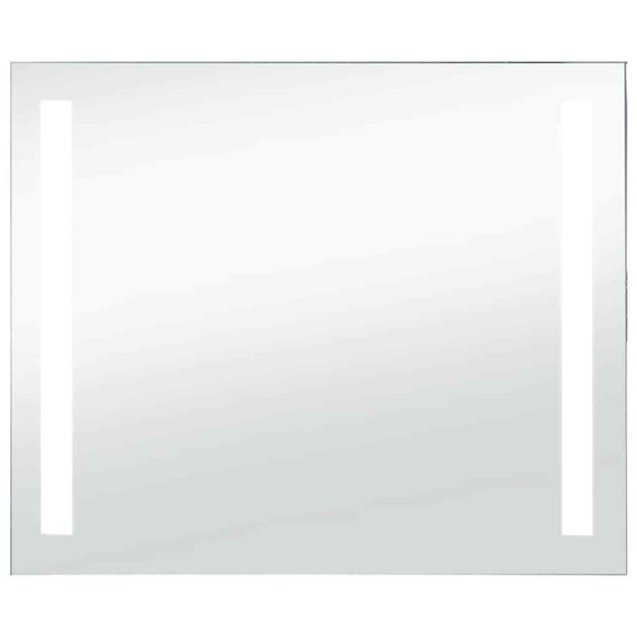 Oglinda cu LED de perete pentru baie, 80 x 60 cm