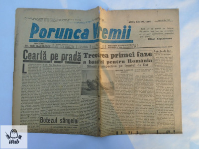 Ziarul Porunca vremii 15 mai 1944 foto