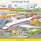 Puzzle tip rama mic aeroport 40 piese