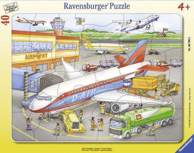 Puzzle tip rama mic aeroport 40 piese