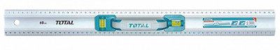 TOTAL - RIGLA DIN ALUMINIU CU BULA - 60CM PowerTool TopQuality foto