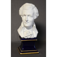 Bust compozitor Wolfgang Amadeus Mozart din portelan Limoges Franta