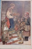 Carte postala din Cehia, Craciun Fericit, perioada interbelica