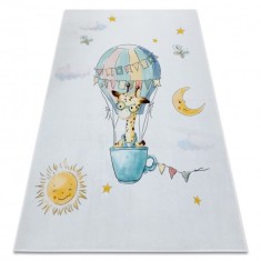 Covor Sample FLANELLO 230 KIDS 240545 Balon, girafă alb, 120x160 cm