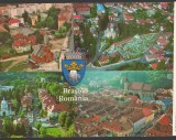 CPI B 11932 CARTE POSTALA - BRASOV. MOZAIC, VEDERI AERIENE