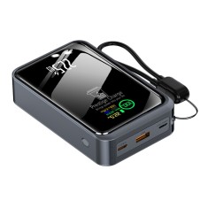 Baterie Externa Portabila PRESTIGE CHARGE&reg;, Powerbank cu Incarcare Simultana Rapida PREMIUM, Acumulator 20.000 mAh, 1 x USB, 1 x USB-C PD, 1 x Lightni