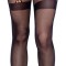 Dres negru decupat intre picioare, Crotchless Tights, S-L#