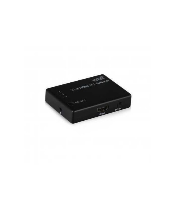 Switch HDMI 3 intrari FullHD V1.3 cu telecomanda Well