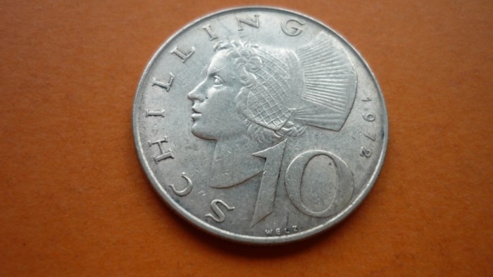 10 SCHILLING 1972 ARGINT *****