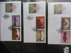 ONU-TAJ MAHAL-SET 3 FDC ALE CELOR 3 ADMINISTATII POSTALE foto