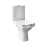 Cumpara ieftin Set vas WC compact Cersanit, Easy New, Clean On cu rezervor si capac duroplast, alb