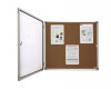 Avizier Pluta Interior Magnetoplan 12xA4, Aluminiu, Usa 90&deg;, Suruburi+Dibluri, 1050x1015mm, Germania