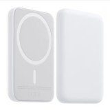 Baterie externa, BeSmart, 5000mAh 15W, compatibil cu iPhone, alb