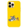 Husa compatibila cu Apple iPhone 14, Viceversa, model Funny faces Tom and Jerry , Silicon, TPU, Transparent, Carcasa
