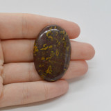 Cabochon jasp fruity 42x28x5mm c1, Stonemania Bijou