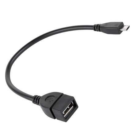 Cablu adaptor OTG USB A mama la micro USB tata 20cm Cabletech