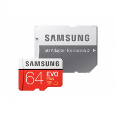 Card de memorie Samsung EVO Plus 64 GB MB-MC64HA + Adaptor SD, Memorie interna de tip USH-I SafetyGuard Surveillance foto