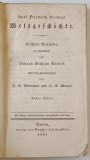 WELTGESCHICHTE von KARL FRIEDRICH BECKERS , ERSTER TEIL , TEXT IN GERMANA CU CARACTERE GOTICE , 1828