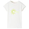 Tricou pentru copii, ecru, 92 11179, vidaXL