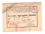 Bilet de membru Clubul Sportiv al Amploiatilor Comerciali Cluj, 1927, Romania 1900 - 1950, Documente