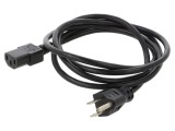 Cablu Alimentare Negru 1.8m IEC C13 la NEMA 5-15
