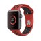 Curea sport Edman silicona pentru Apple Watch Ultra/SE/9/8/7/6/5/4/3/2/1, 42/44/45/49 mm, marimea S, Rosu/Negru