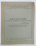 APLICATIUNI LA CURSUL DE CADASTRU SI EVALUARI CADASTRALE de PROF . DR. D. DRAMBA , 1945