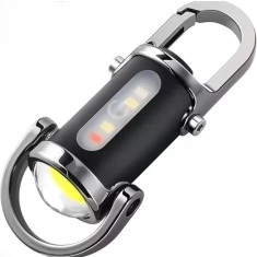 Lanterna LED COB EDC portabila, 800LM, 7 moduri iluminare, IPX6, reincarcabila, mini breloc multifunctional, camping, drumetii