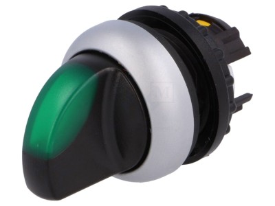 Comutator rotativ verde 22mm IP67 foto