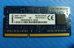 Memorie ram sodimm Kingston 4Gb DDR3 1600Mhz PC3-12800S,1.5V - msi16d3ls1kfg foto