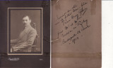 CDV, Foto cabinet High Life, Galati- epoca carton-printul Henry Ghica, autograf, Romania pana la 1900, Portrete