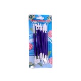 Set spatule pentru decorare tort si prajituri, 8 elemente, 16 forme, plastic, mov