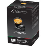 Cafea Ristretto, 12 capsule compatibile Cafissimo/Caffitaly/Beanz, Italian Coffee