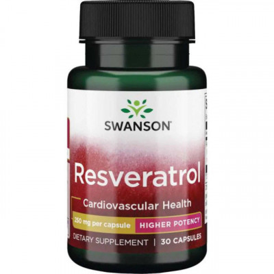 Resveratrol 250 miligrame 30 capsule Swanson foto