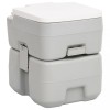 VidaXL Toaletă portabilă de camping, gri și alb, 20+10 L, HDPE 154406