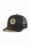 47 brand sapca NHL Boston Bruins culoarea negru, cu imprimeu, H-MSHTC01GWP-BKA