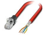 Patch cord S/FTP 5 litat Cu,cositorit PVC roșu 3m 22AWG IP20 - Cablu de rețea Ethernet 3m, roșu