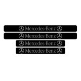 Set 4 protectii praguri auto, autoadezive Mercedes Benz, Gri
