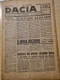 Dacia 18 aprilie 1942-art. basarabia,maresalul antonescu in jud orhei si balti