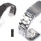 Curea Bratara Ceas Metal Neagra/Argintie 20/22/24mm LATIME smartwatch CALITATEA1
